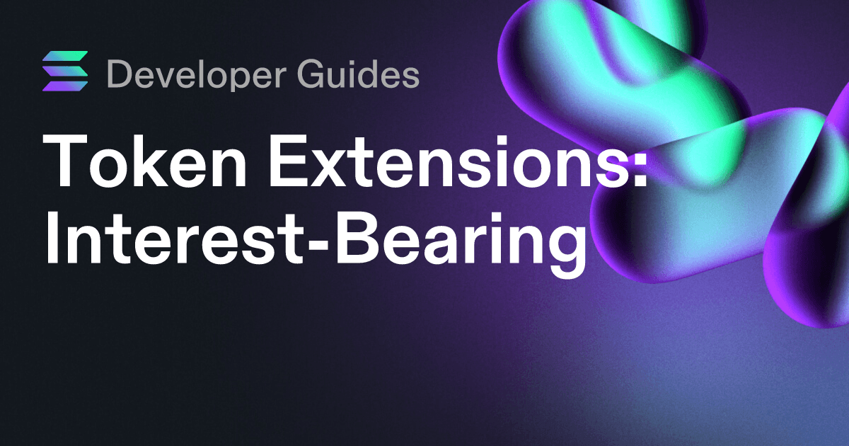 How to use the Interest-Bearing extension